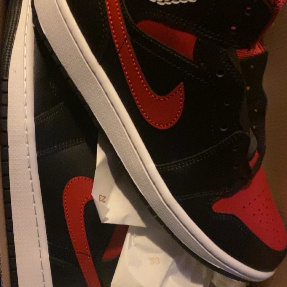 Nike Red and Black High-Tops